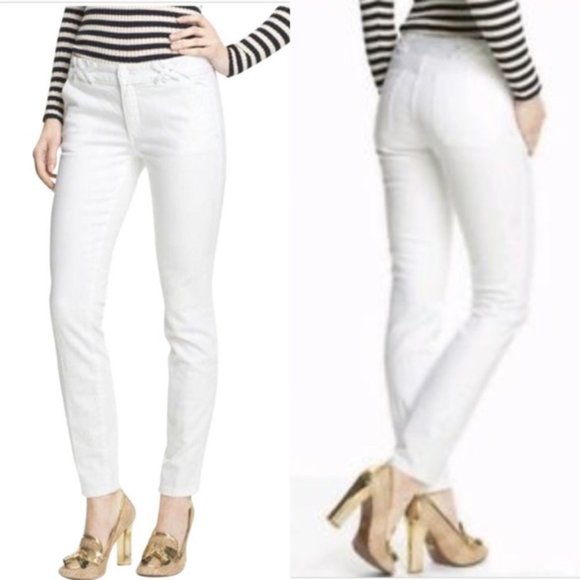 TORY BURCH White Denim Skinny Jeans - Picture 8 of 8